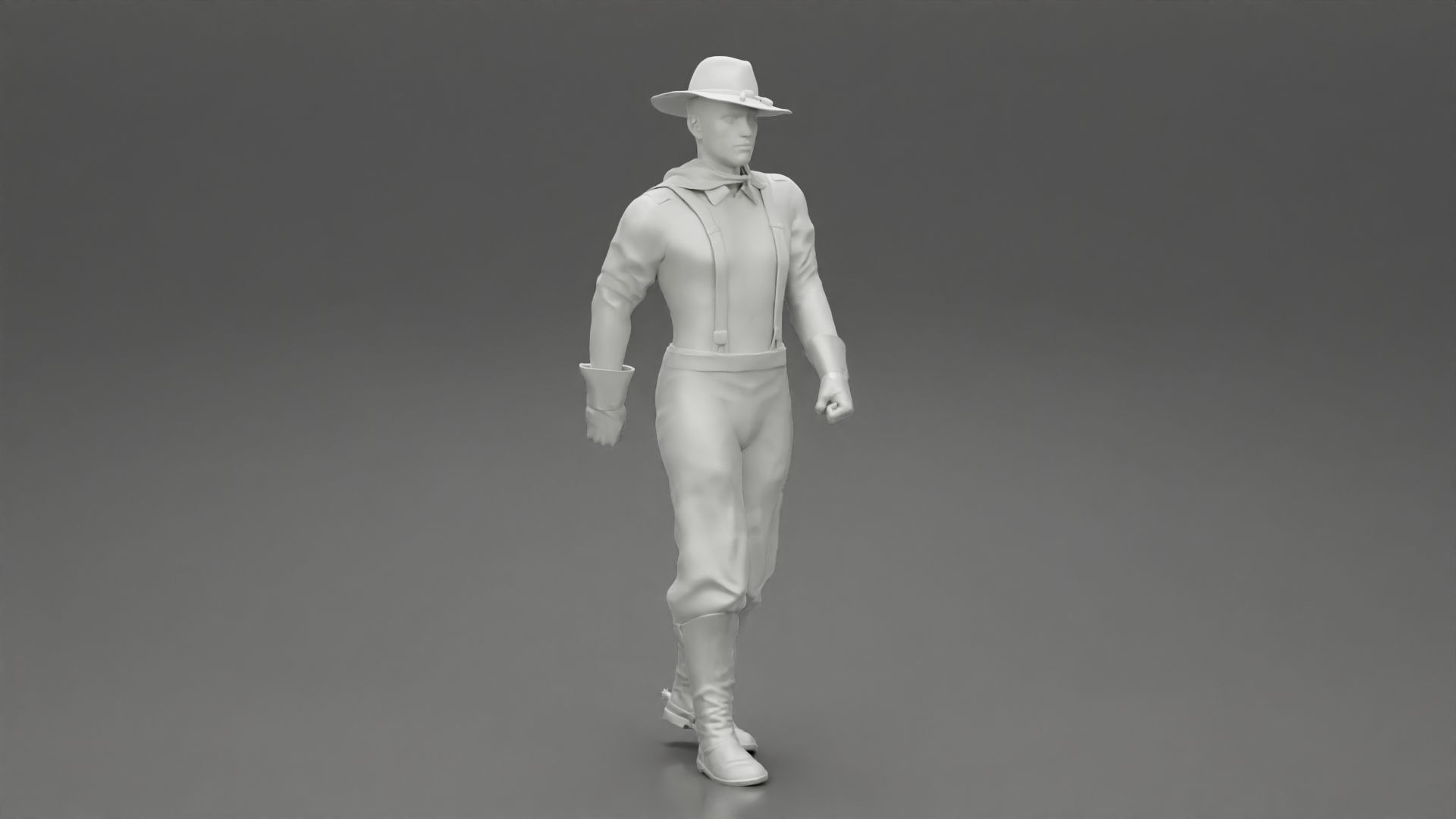 Mexican man walking 3D print model_6