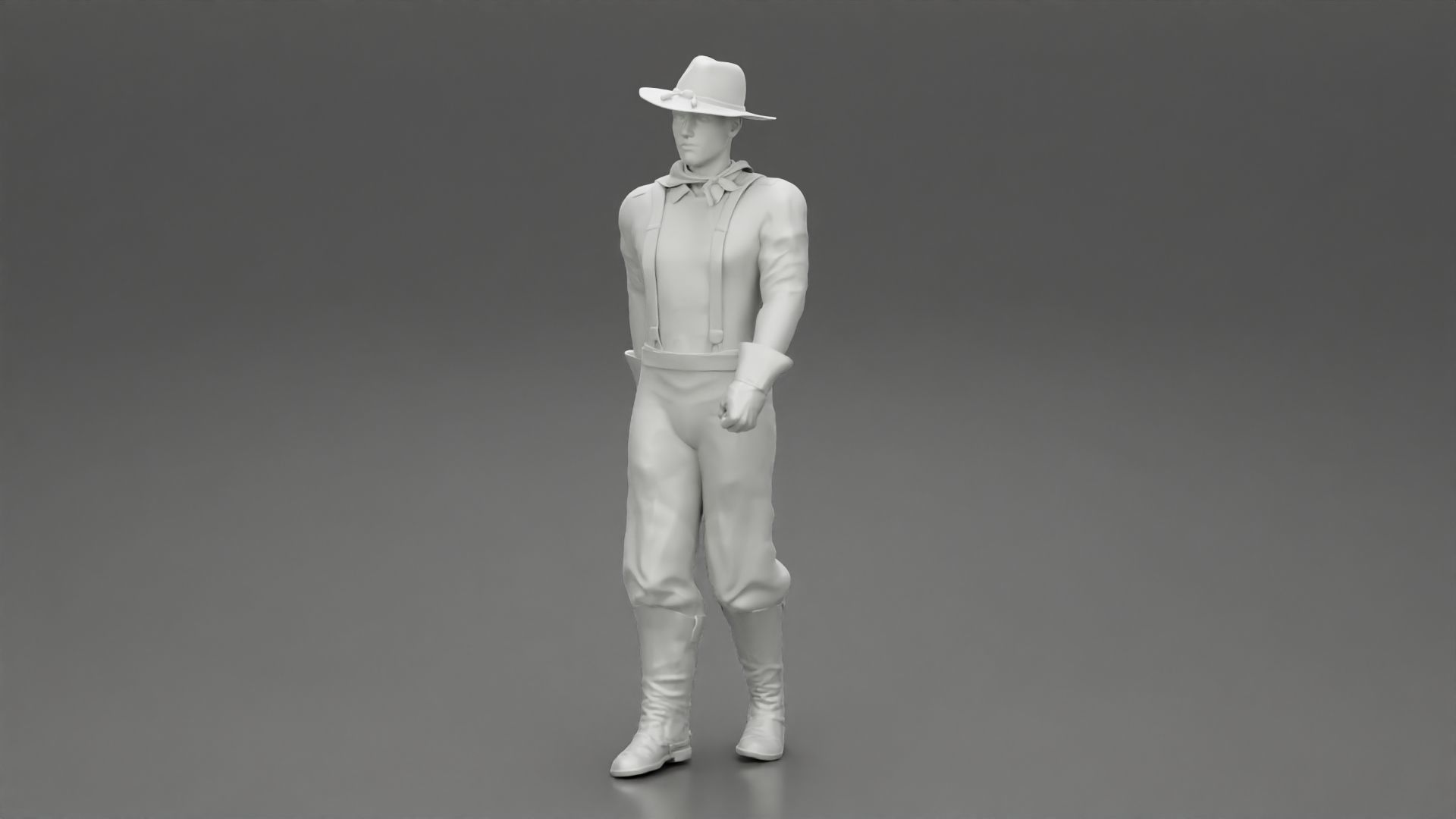 Mexican man walking 3D print model_11