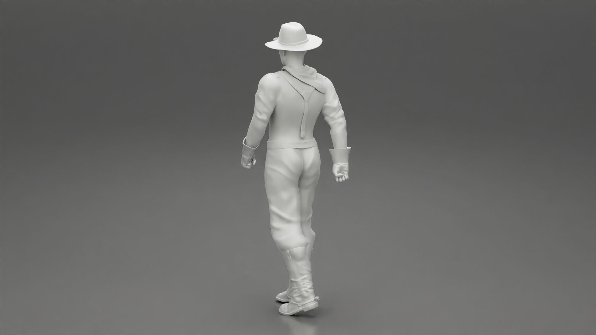 Mexican man walking 3D print model_9