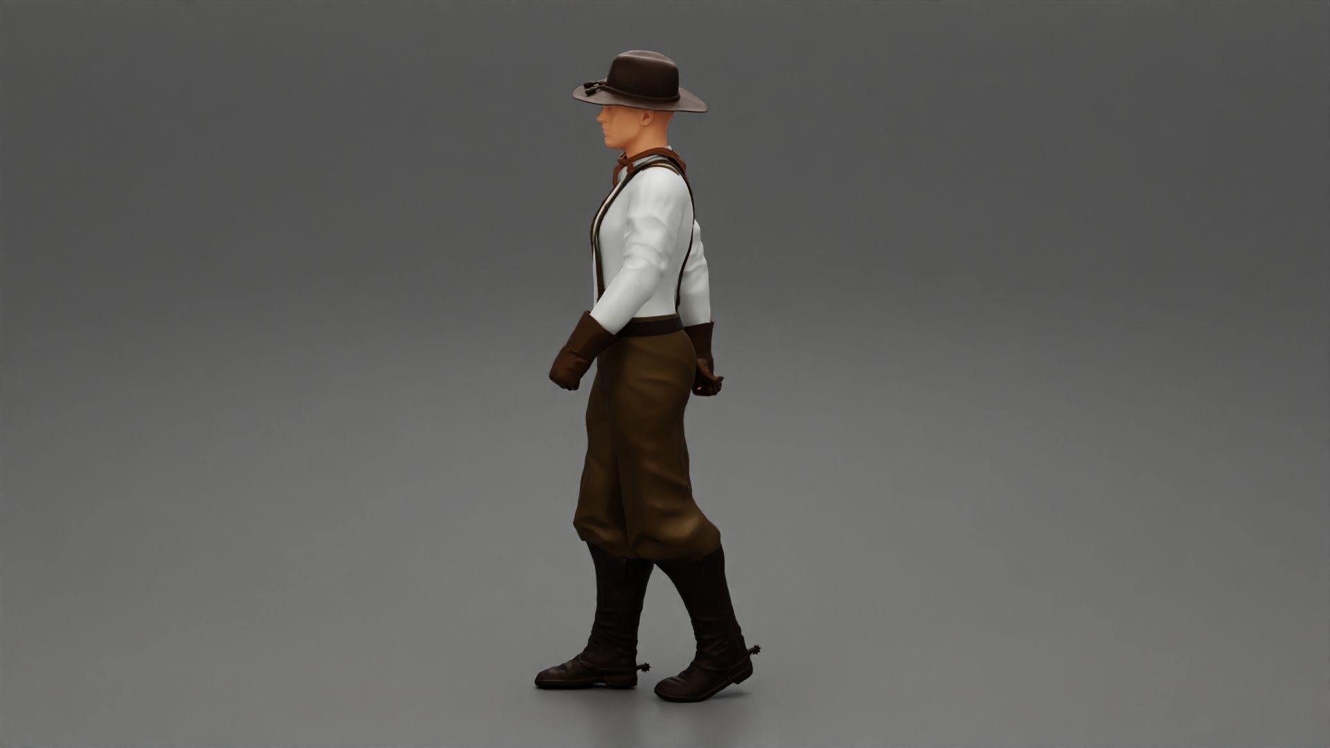 Mexican man walking 3D print model_4