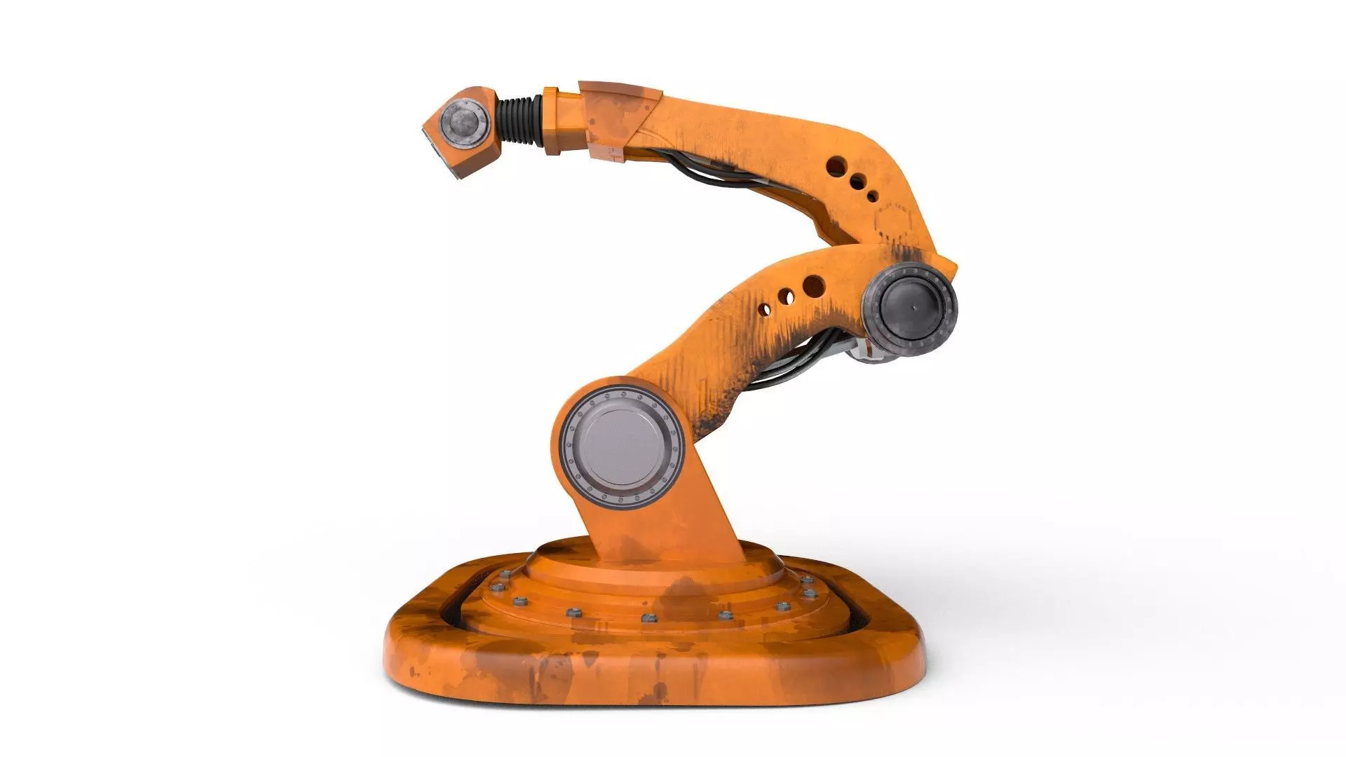Industrial robot arm 5X high poly 3D model 3D model_0