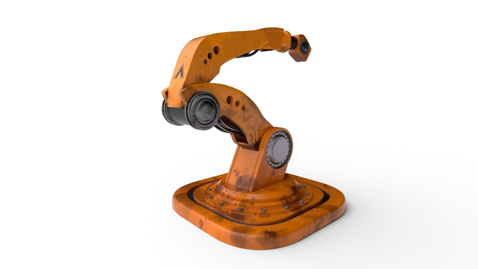 Industrial robot arm 5X high poly 3D model 3D model_1