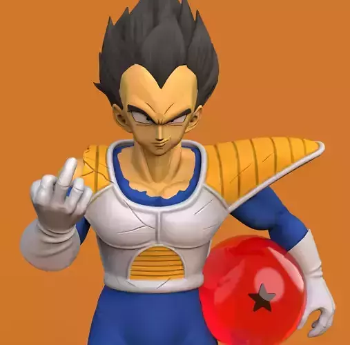 Vegeta Dragon Ball - 3D printing model 3D print model