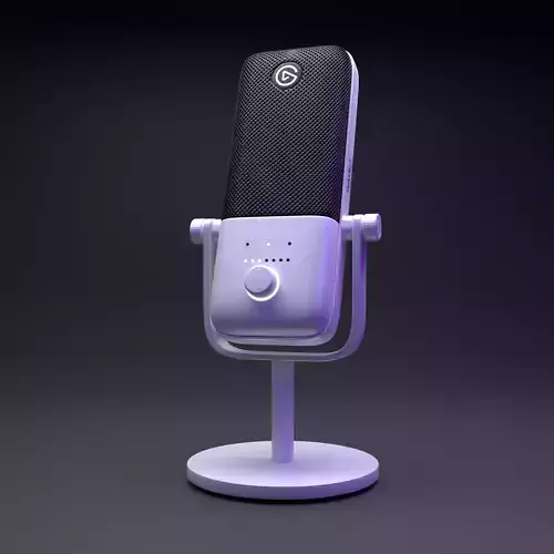 Microphone Elgato Wave 3  3D model  Best microphone 3d model