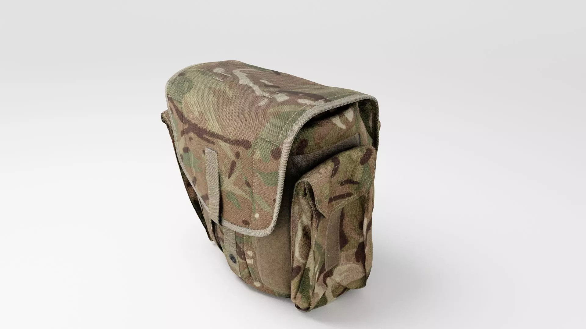 Tactical military field sack or backpack for soldiers  3D model_0