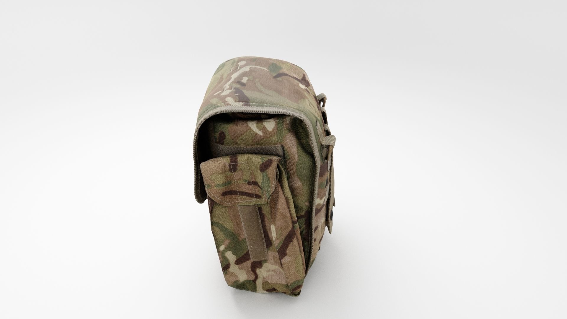 Tactical military field sack or backpack for soldiers  3D model_1