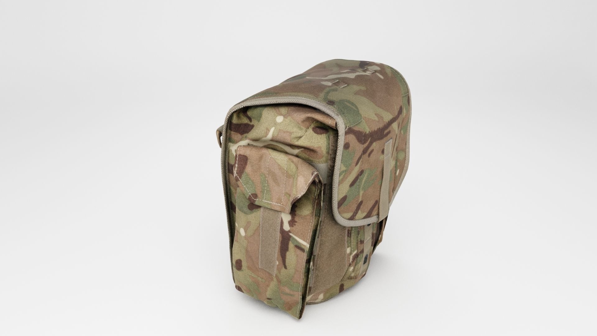 Tactical military field sack or backpack for soldiers  3D model_3