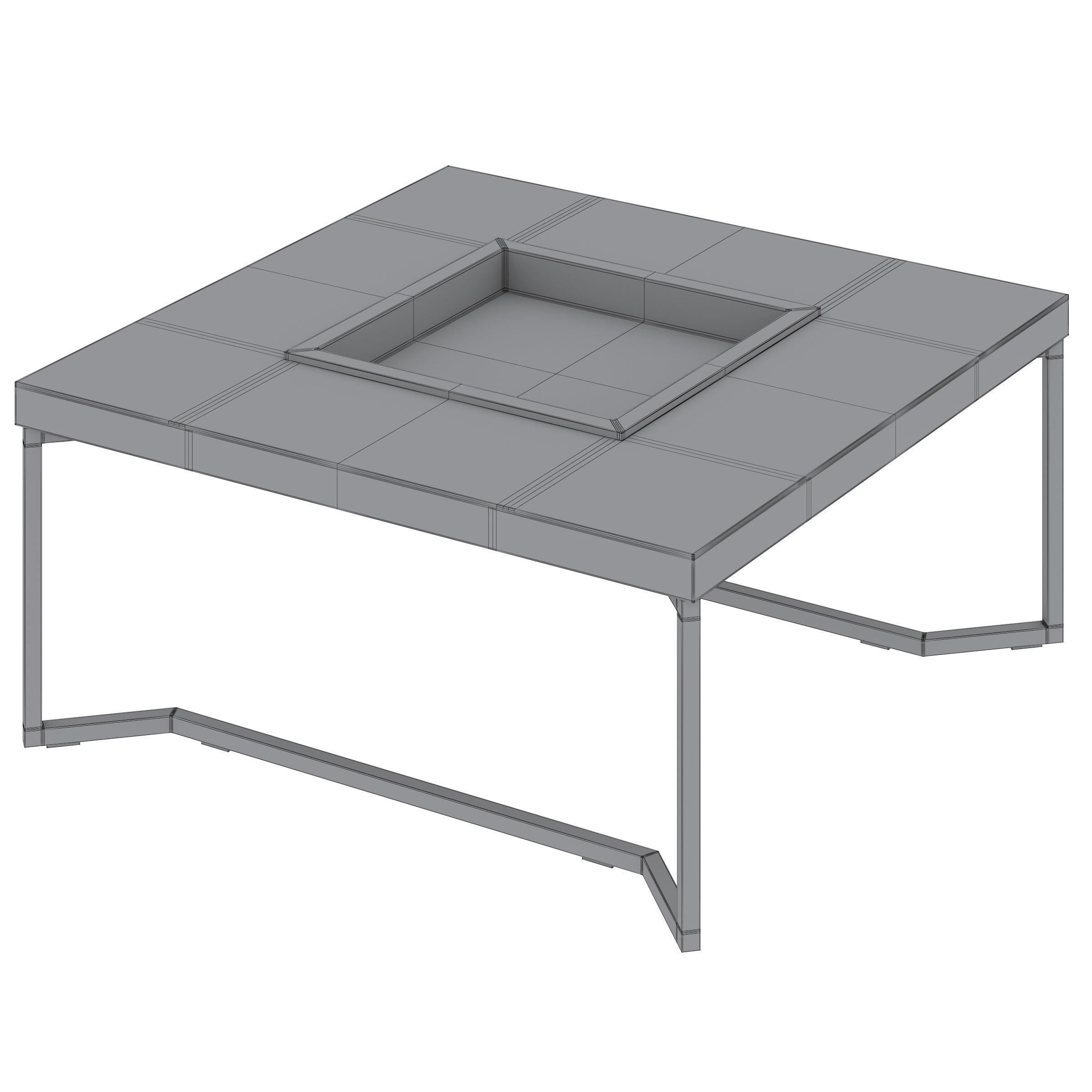 Coffee table Ambra by Cosmo 3D model_3