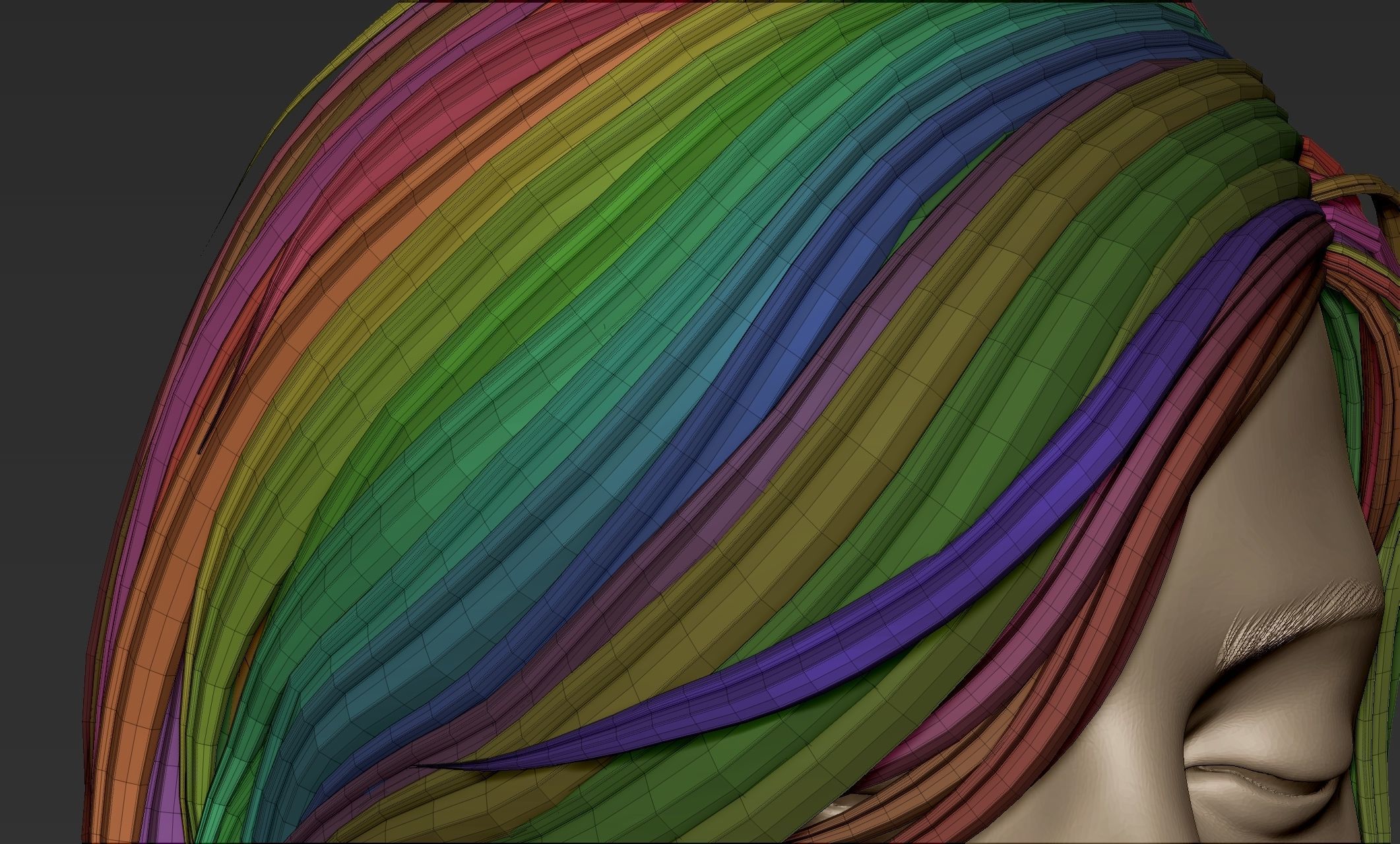 Hair 56 3D model_4