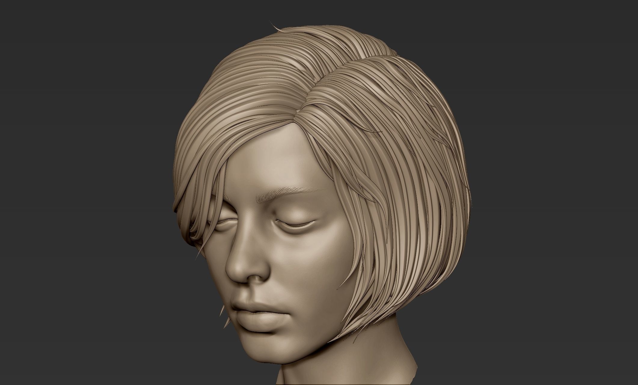 Hair 56 3D model_7
