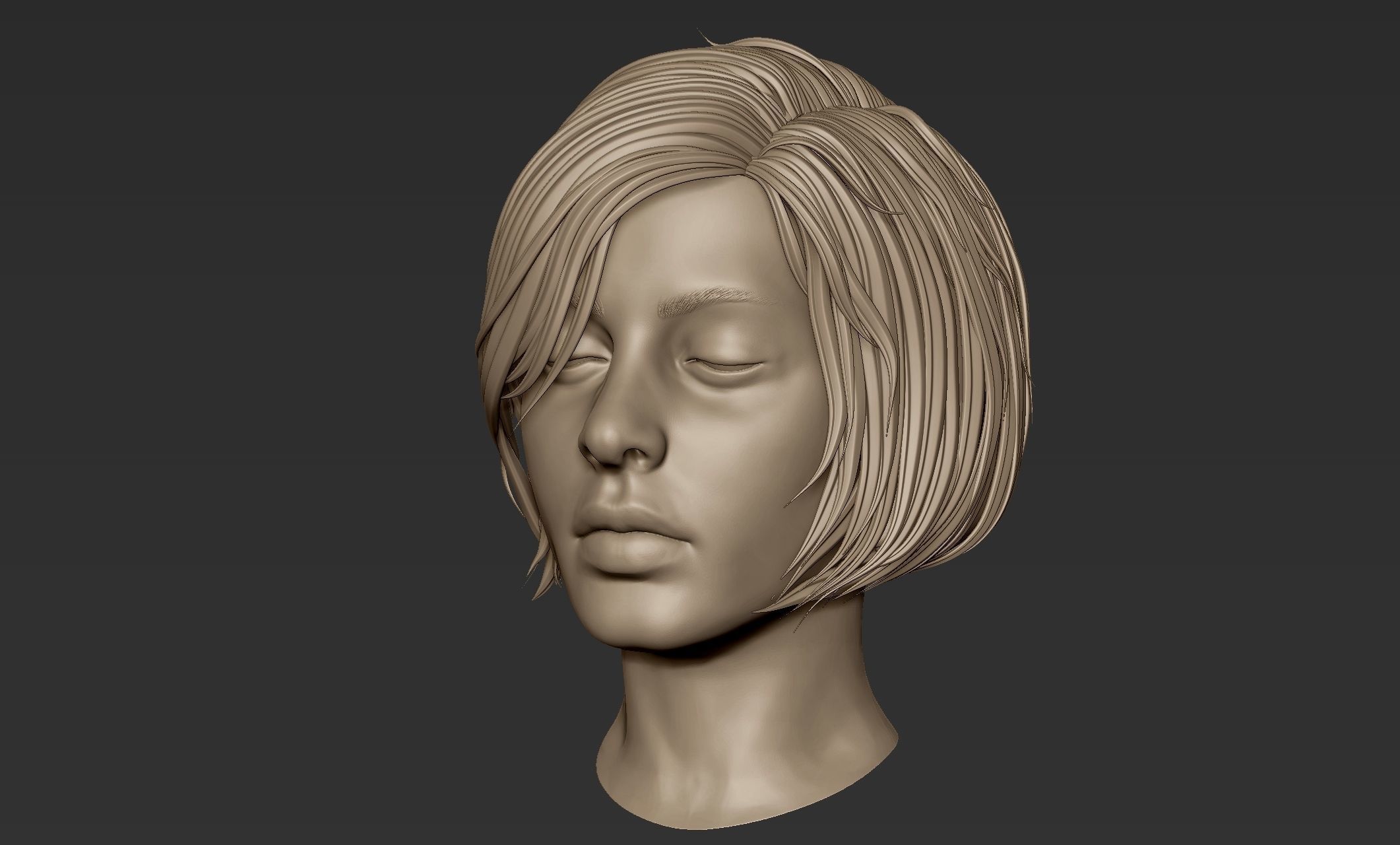 Hair 56 3D model_3