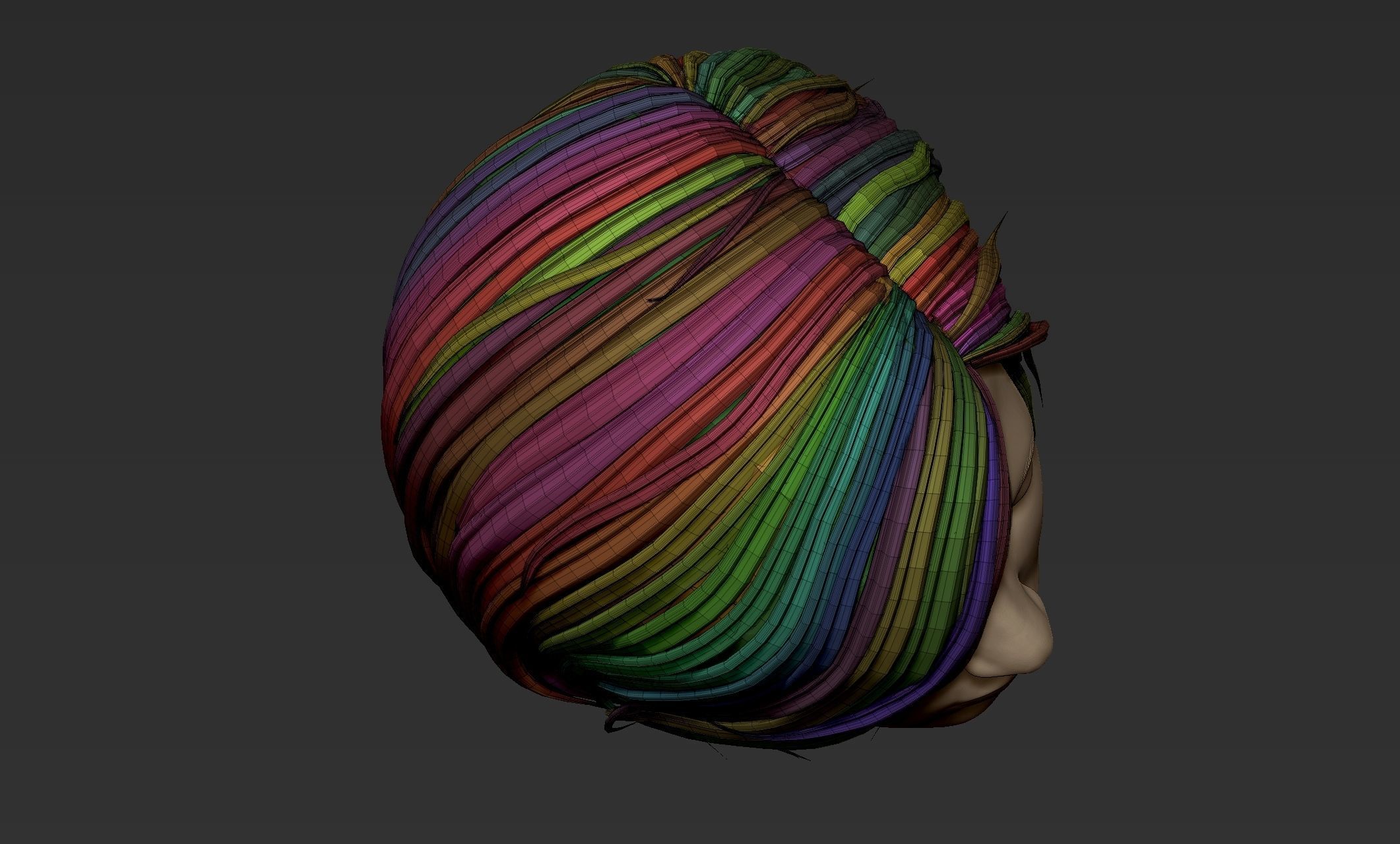 Hair 56 3D model_5
