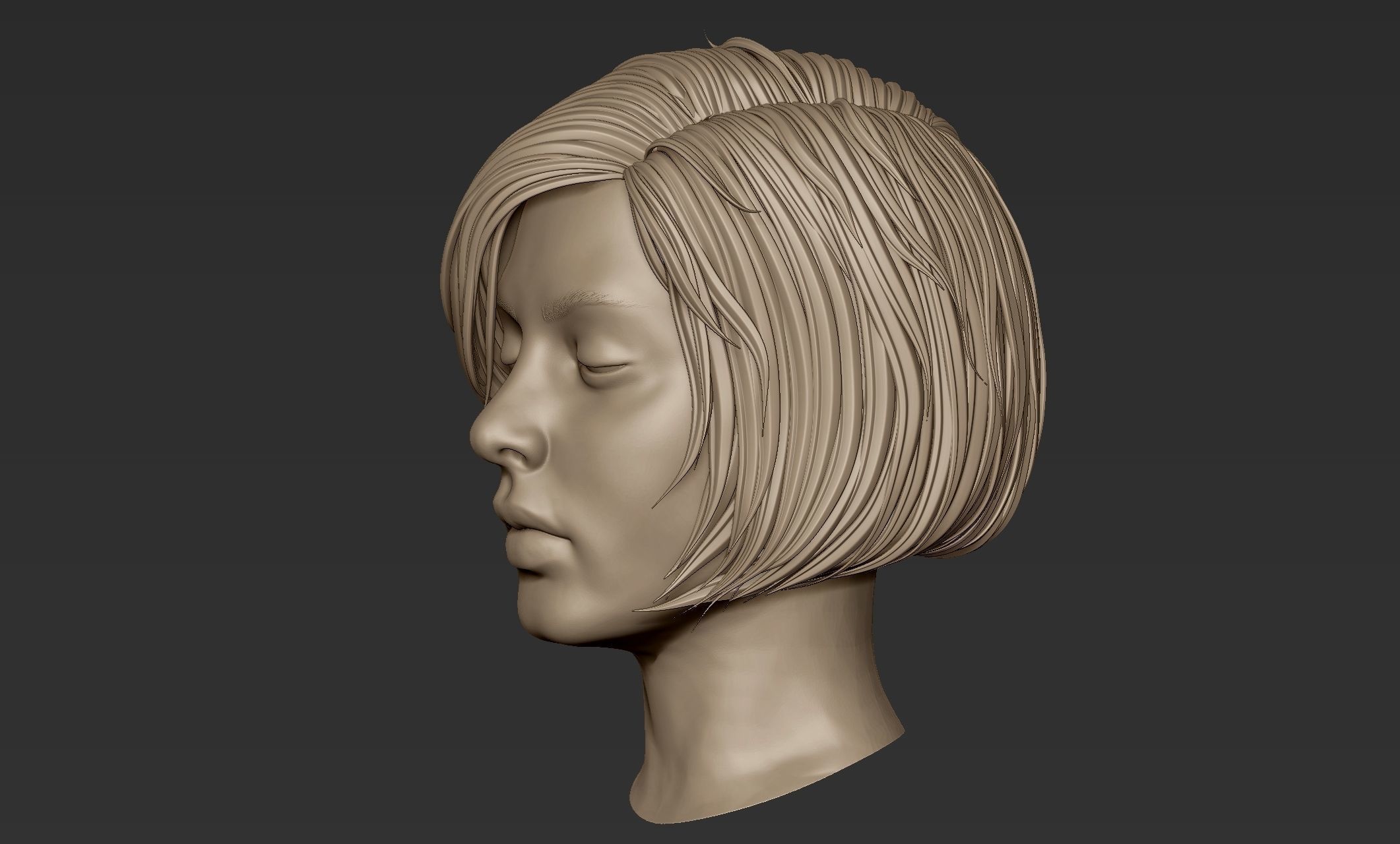 Hair 56 3D model_6