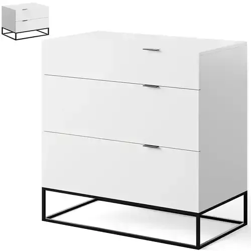 Chest of drawers and bedside table Plano by Cosmo 3D model