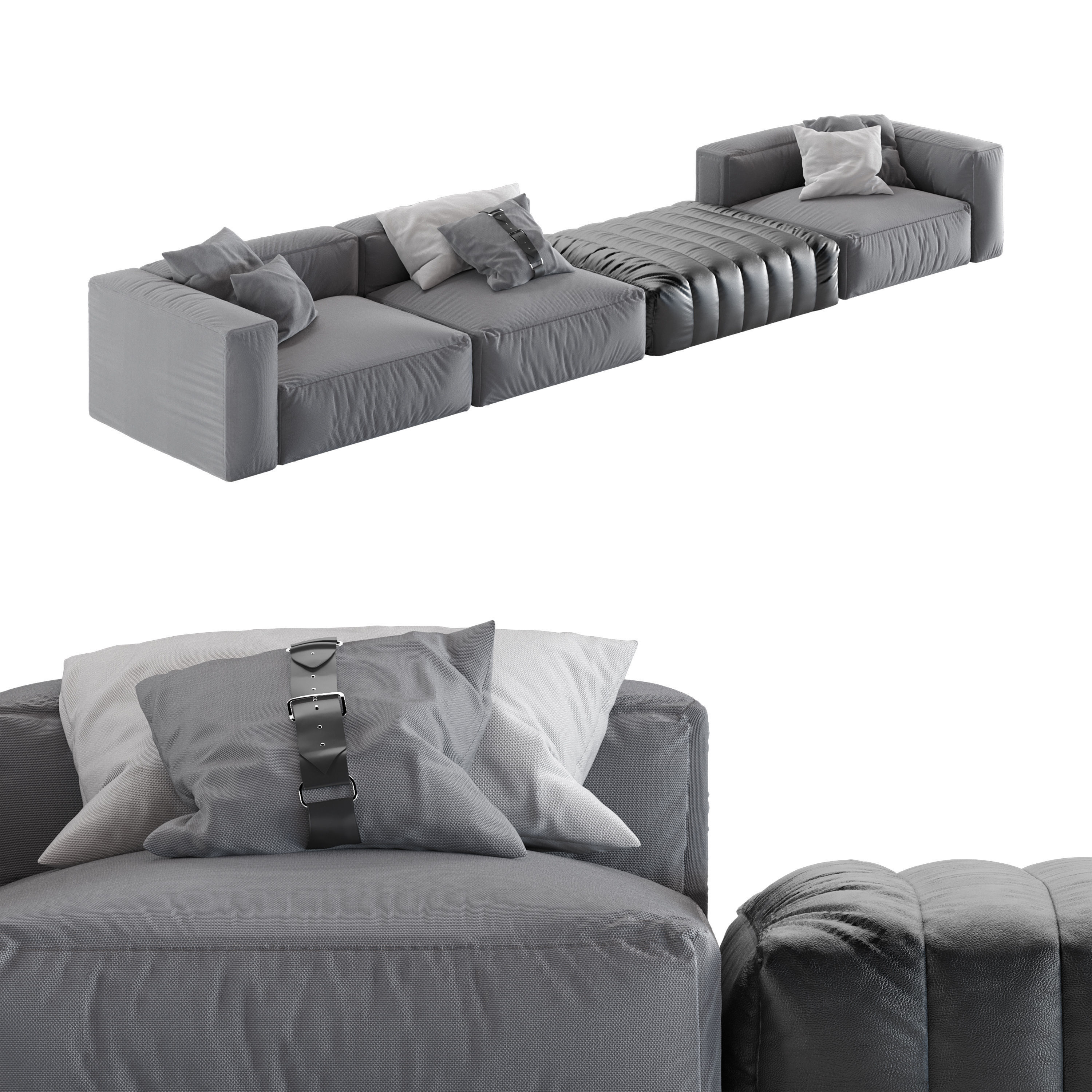Meroni Colzani Bellagio Sofa 3D model_1