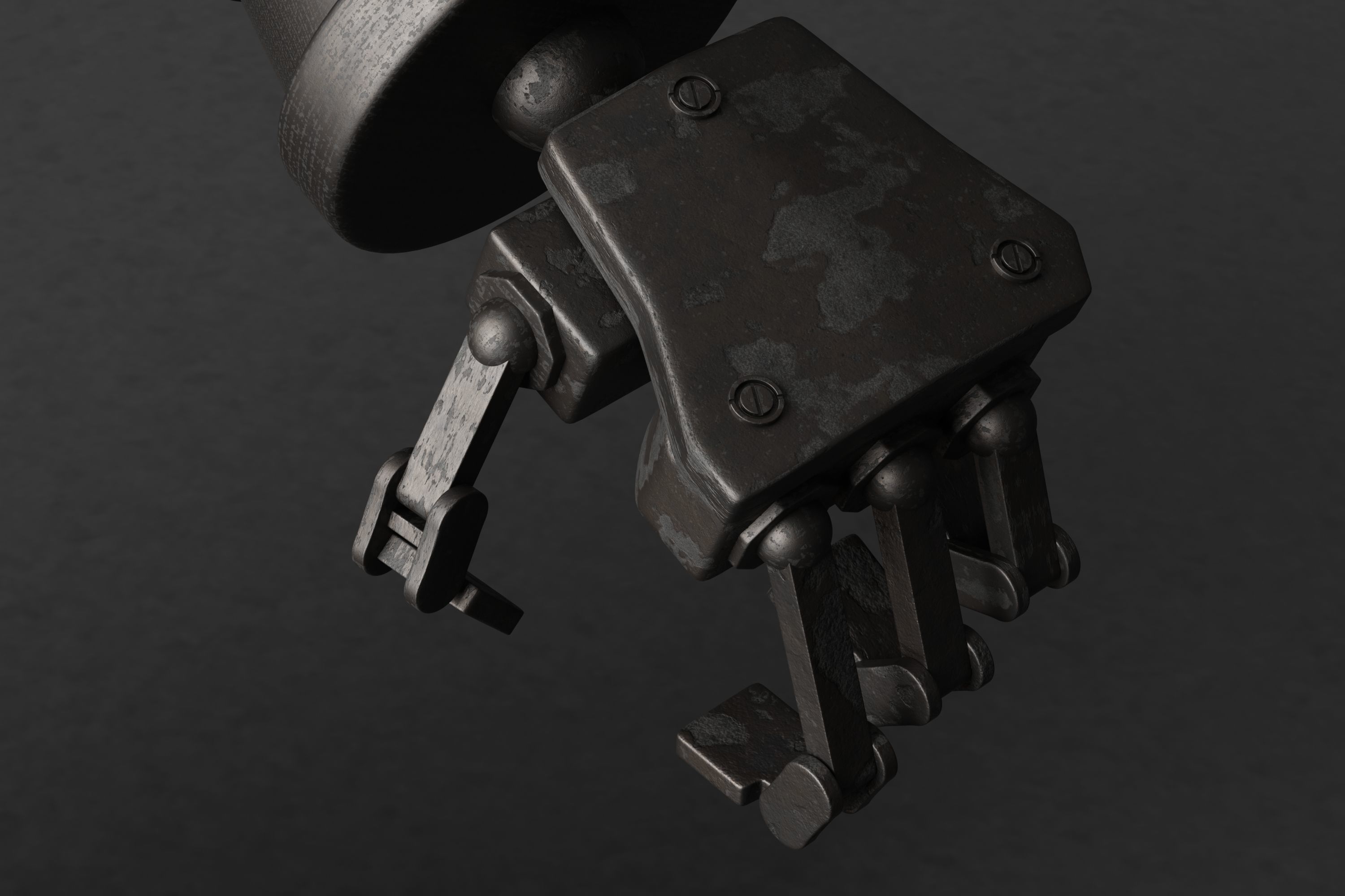 Robot V28 Low-poly 3D model_6