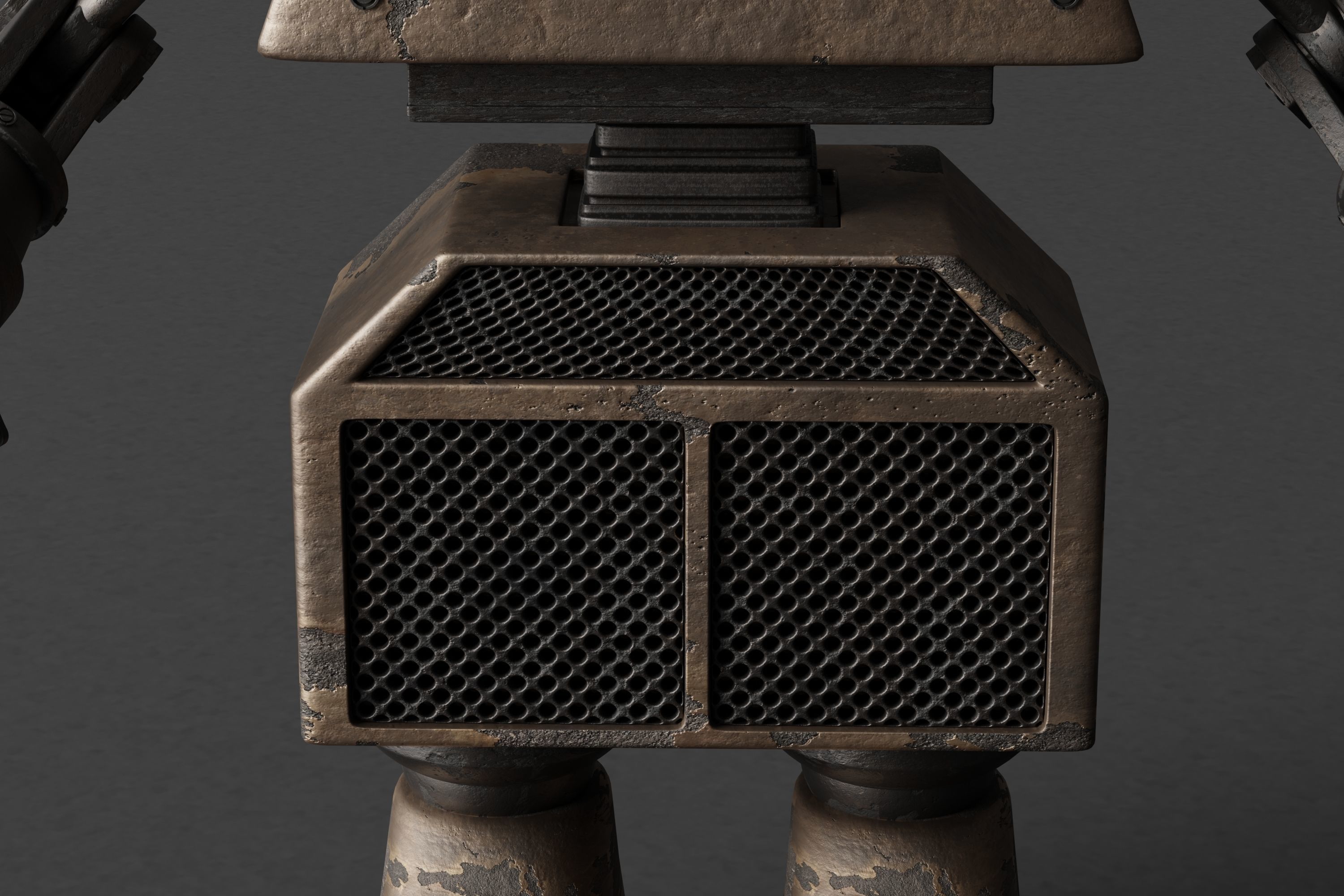 Robot V28 Low-poly 3D model_3