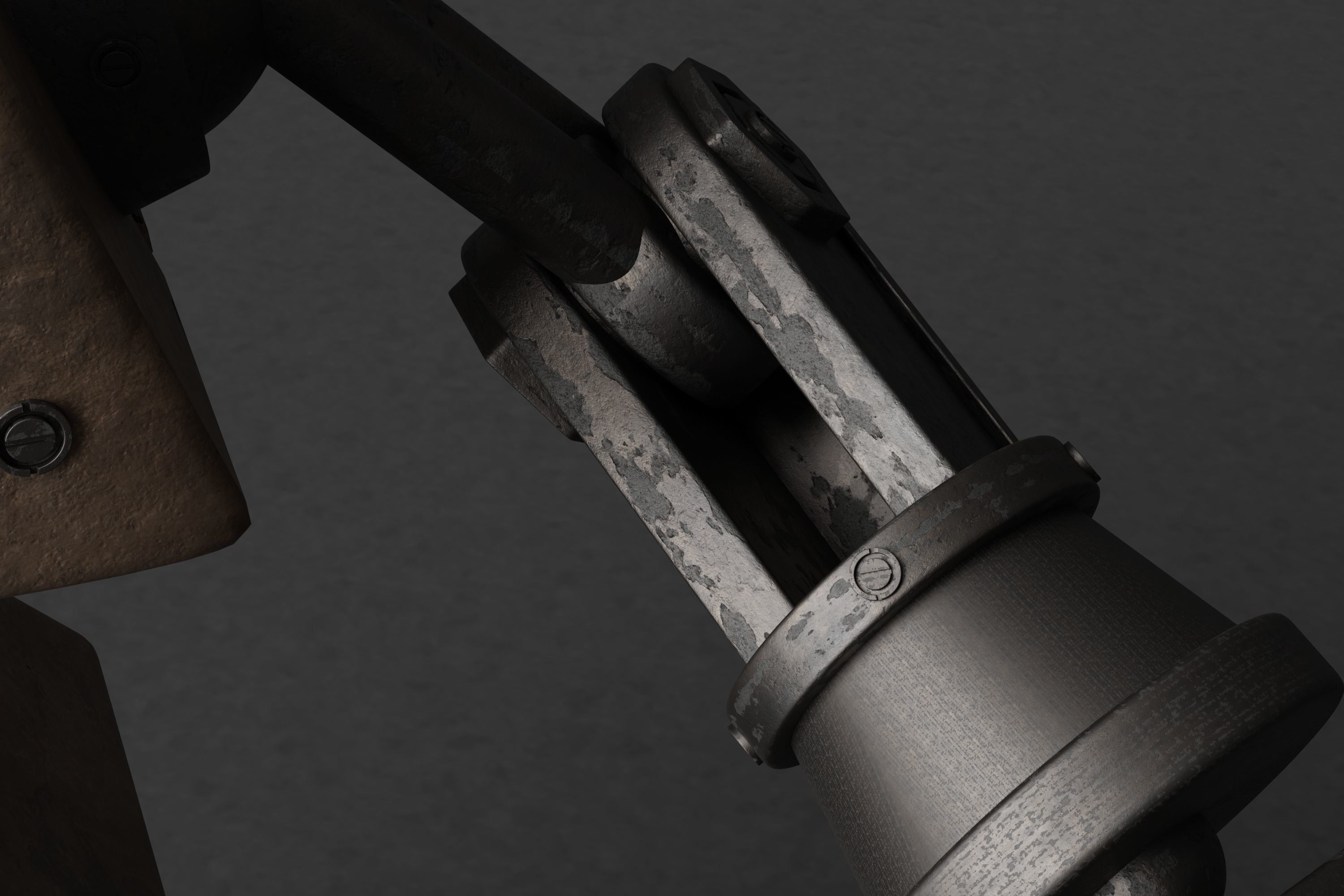 Robot V28 Low-poly 3D model_7