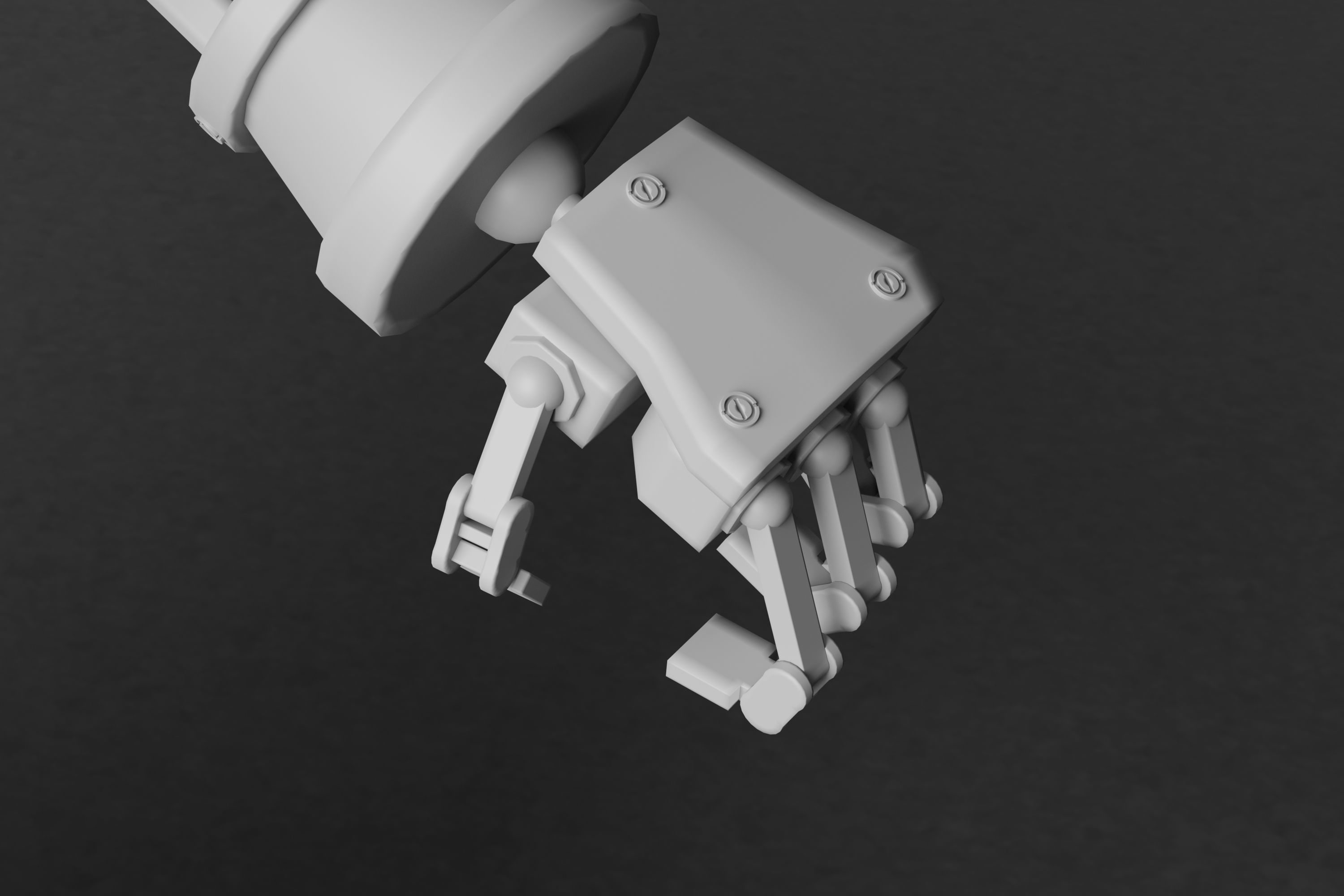 Robot V28 Low-poly 3D model_16