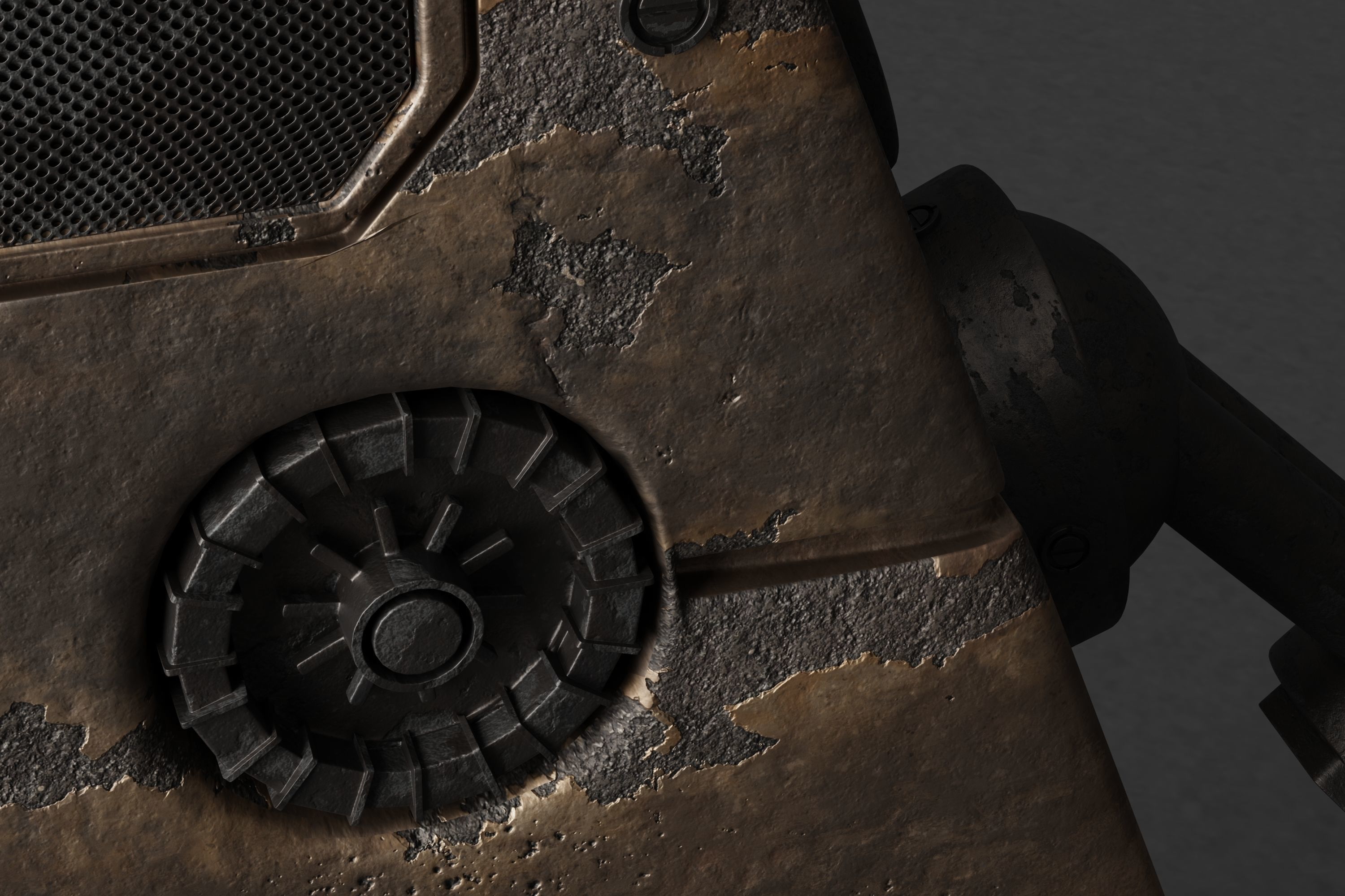 Robot V28 Low-poly 3D model_8