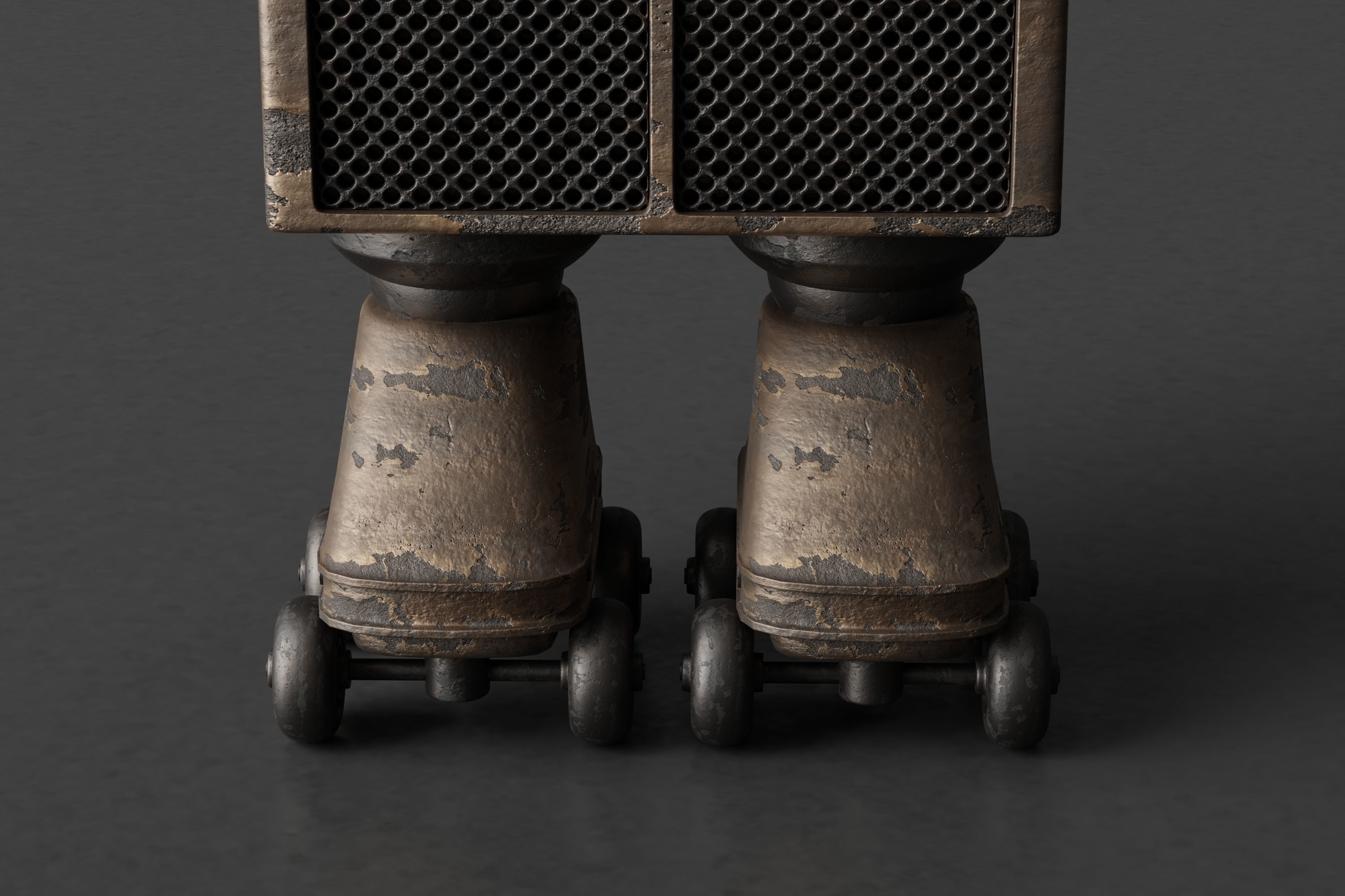 Robot V28 Low-poly 3D model_4