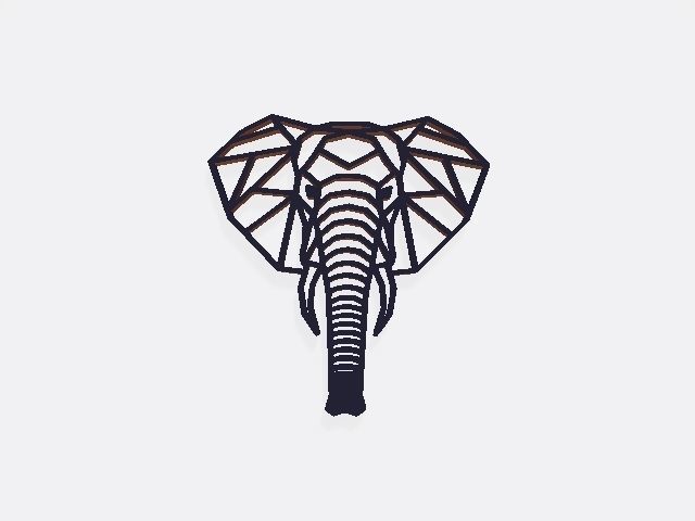 polygon 3d printable wall art 3D print model_1