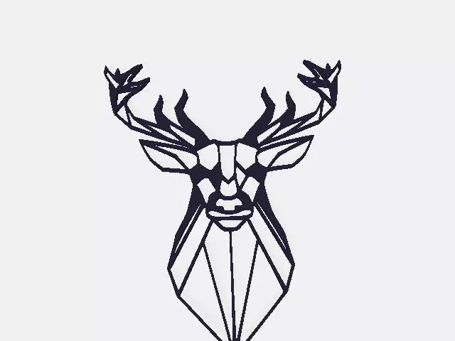 polygon 3d printable wall art 3D print model_0