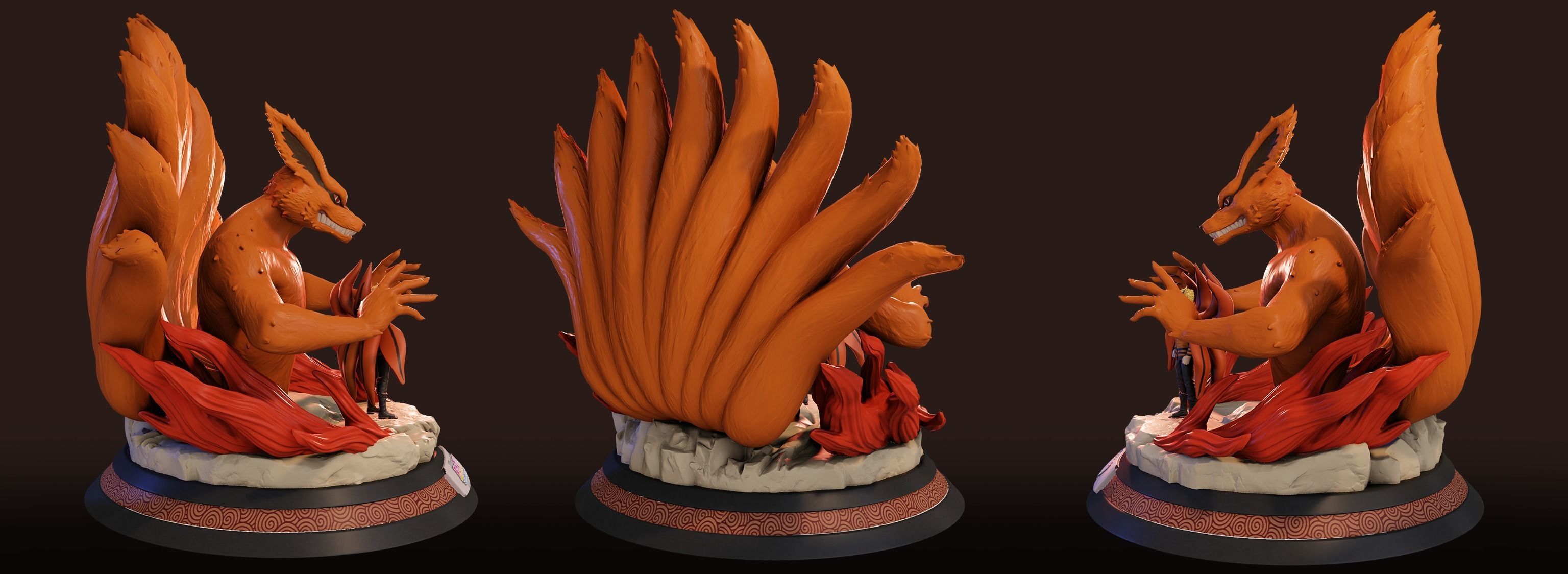 Naruto Baryon Mode Kurama 3D print model_3
