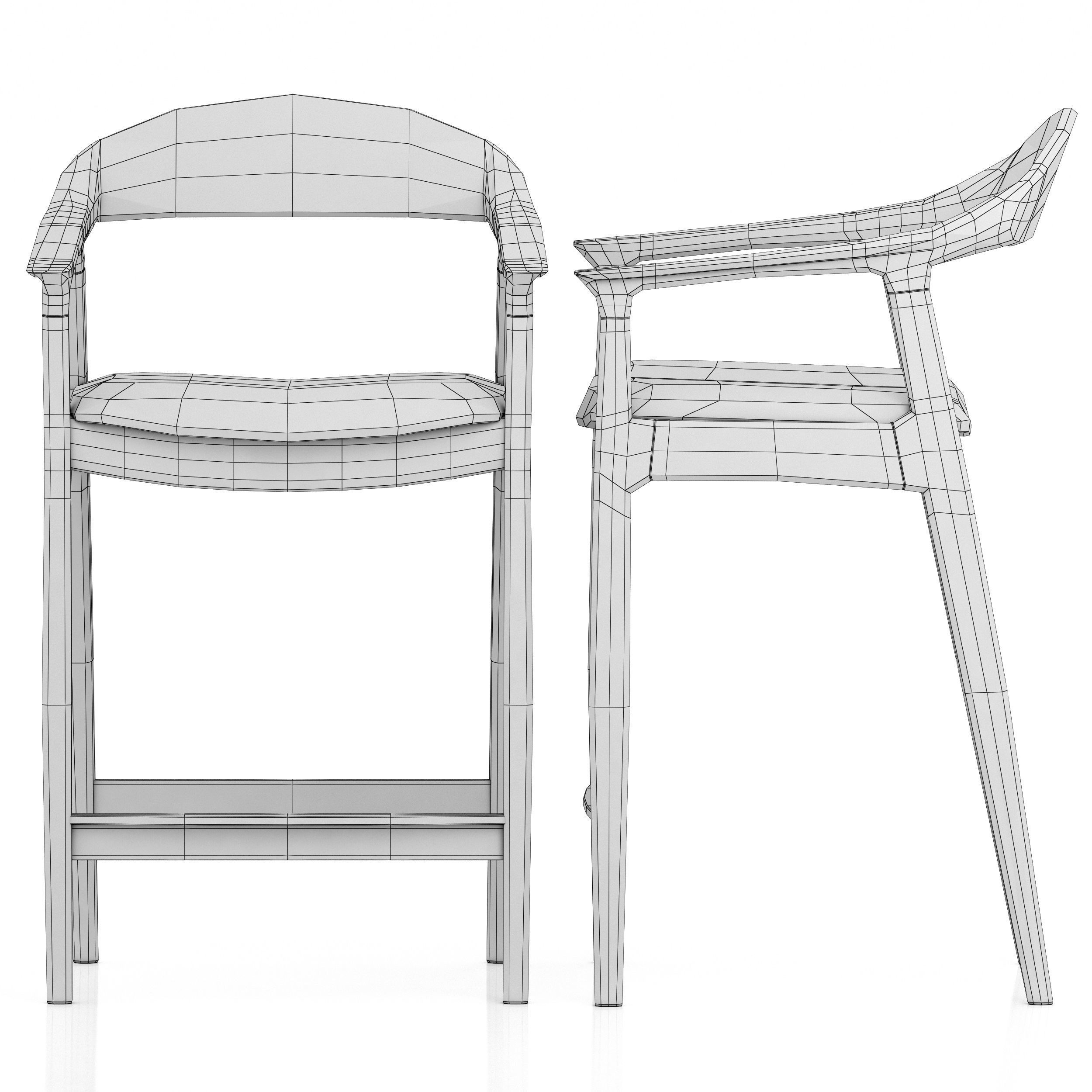 Deephouse Barolo stool 3D model_8