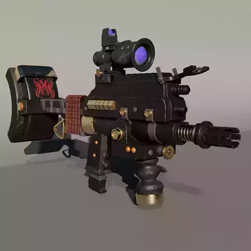 Modify Gun Low-poly 3D model