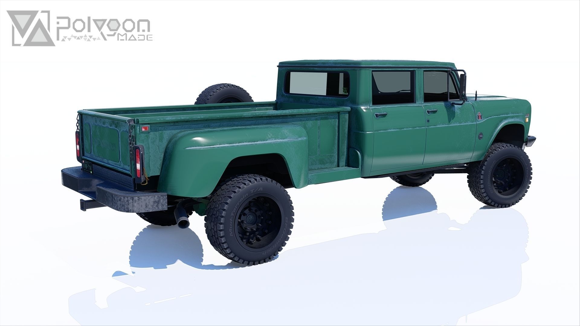 International Harvester Travelette Stepside Crew Cab 3D model_12