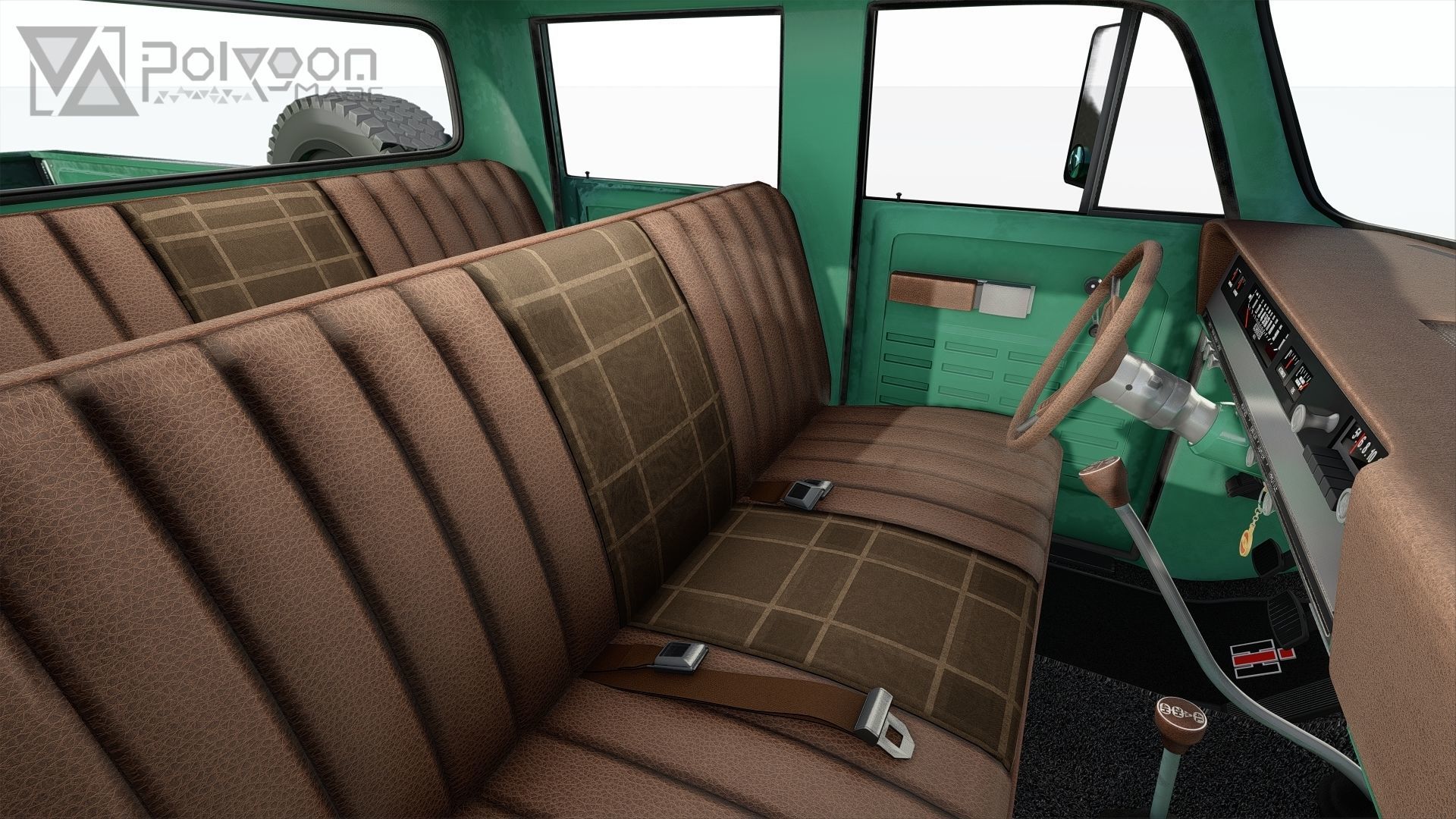 International Harvester Travelette Stepside Crew Cab 3D model_22