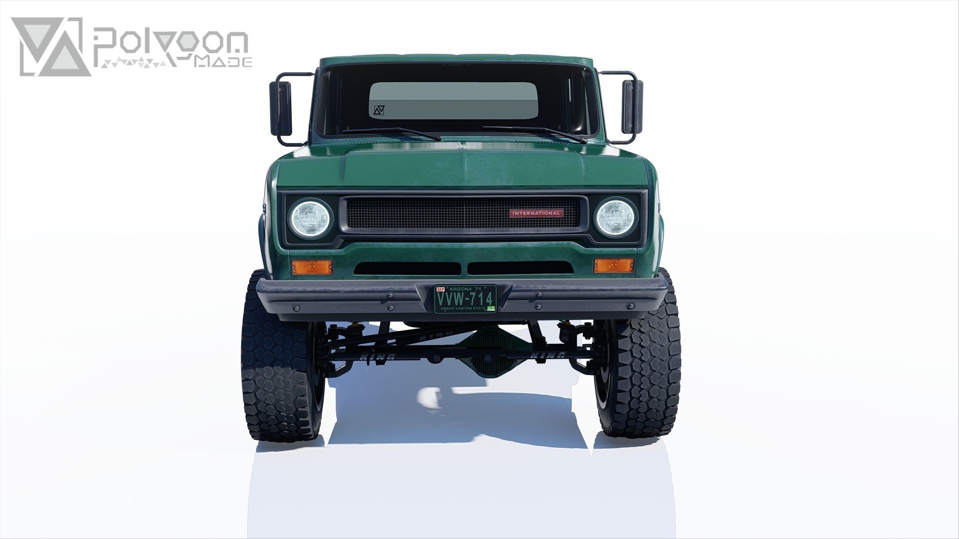 International Harvester Travelette Stepside Crew Cab 3D model_5
