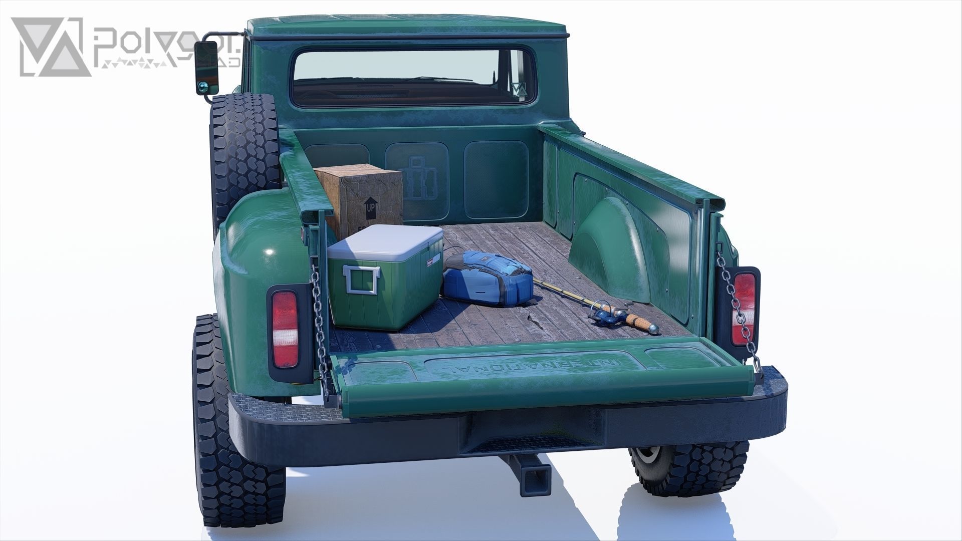 International Harvester Travelette Stepside Crew Cab 3D model_29
