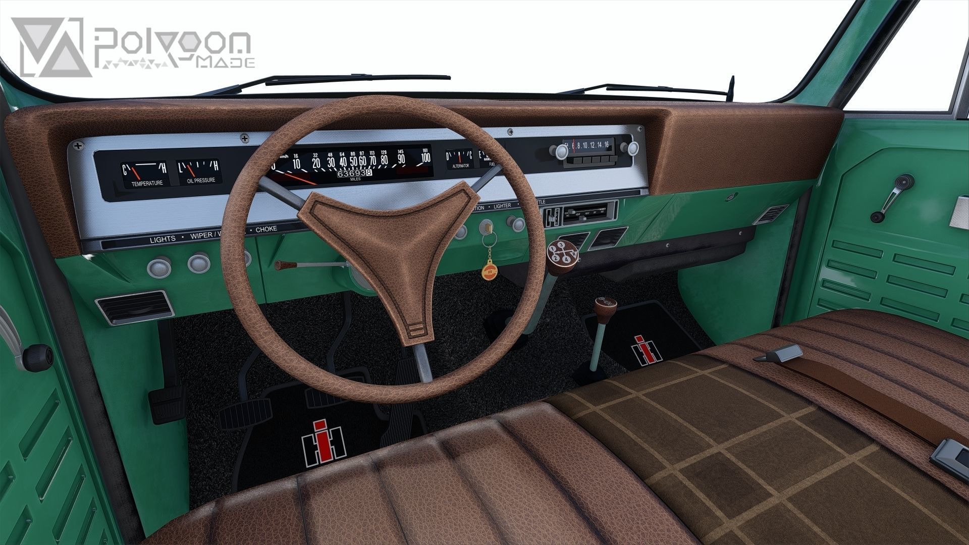 International Harvester Travelette Stepside Crew Cab 3D model_23