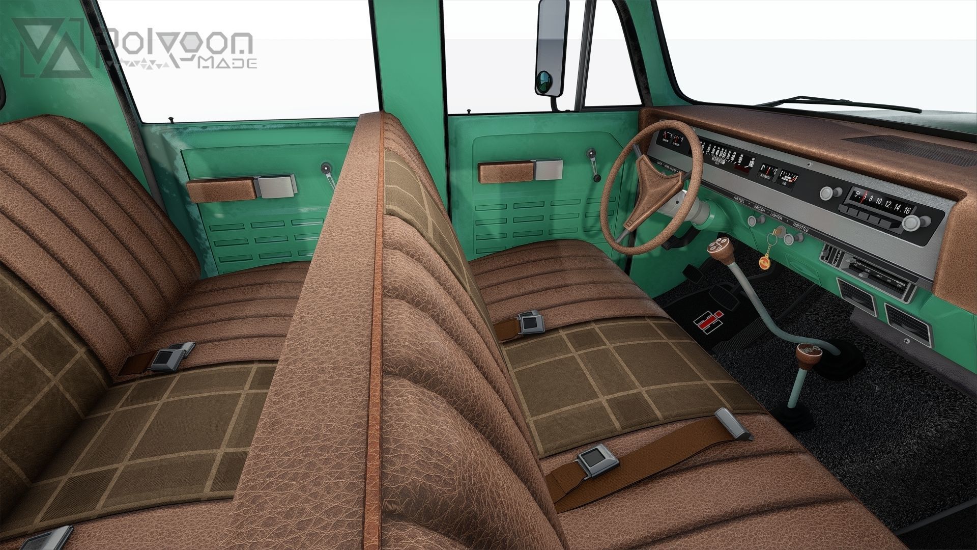 International Harvester Travelette Stepside Crew Cab 3D model_21