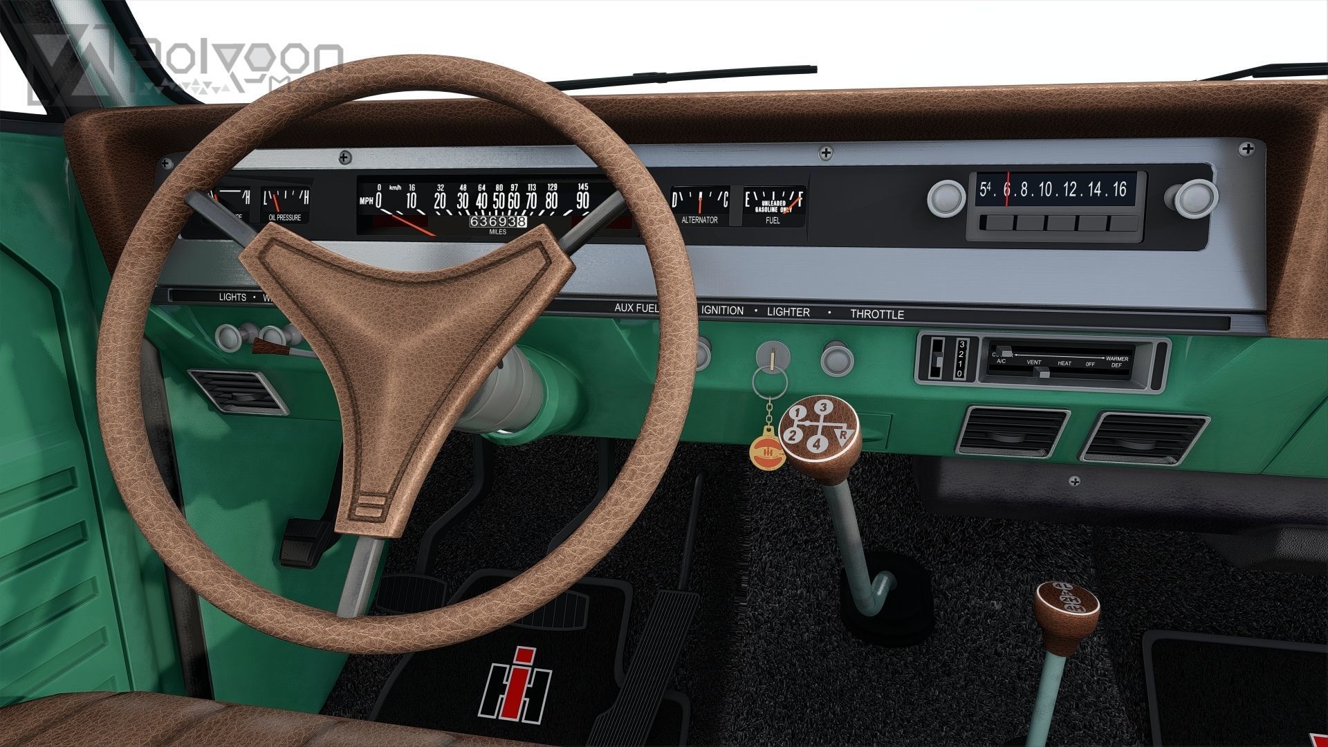 International Harvester Travelette Stepside Crew Cab 3D model_18