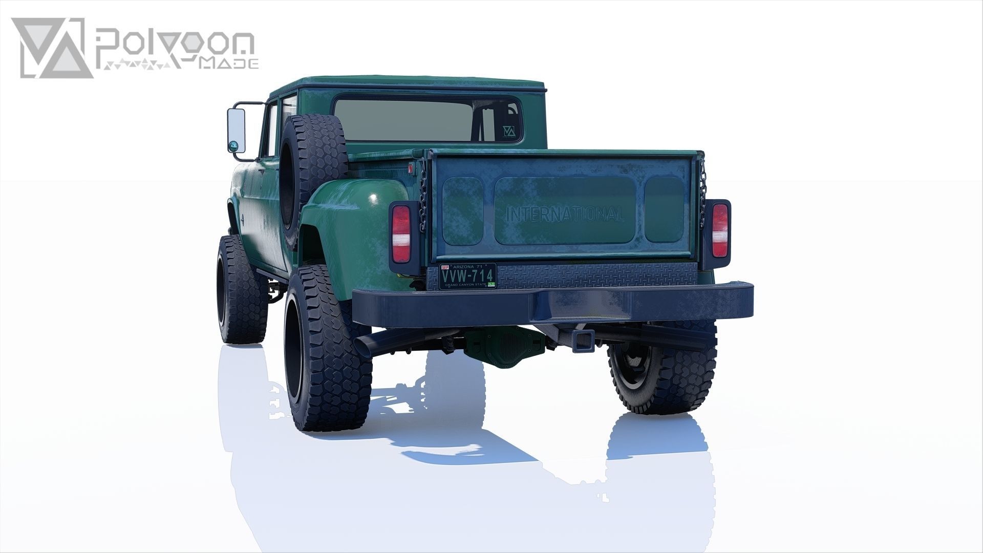 International Harvester Travelette Stepside Crew Cab 3D model_6