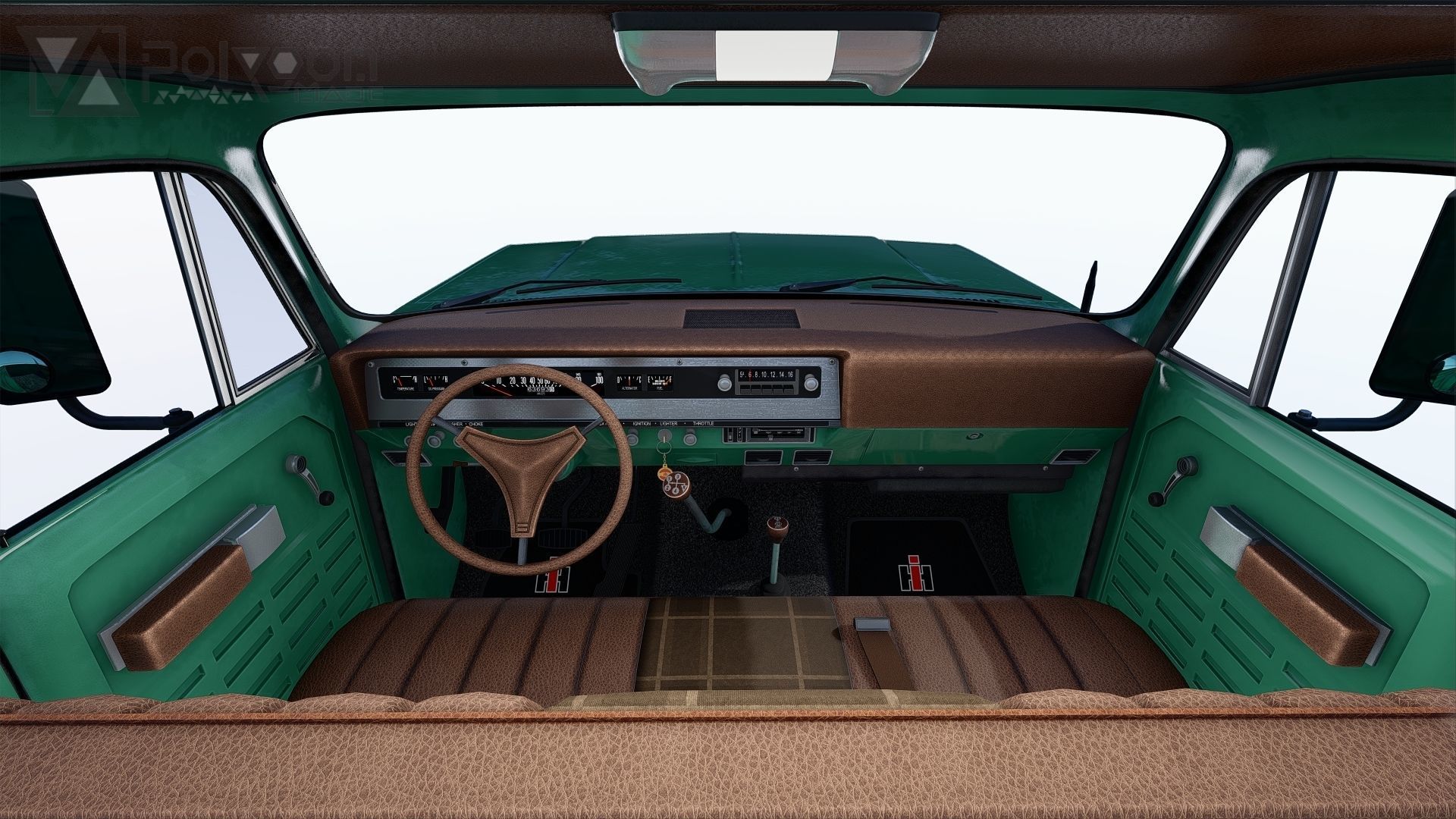 International Harvester Travelette Stepside Crew Cab 3D model_19