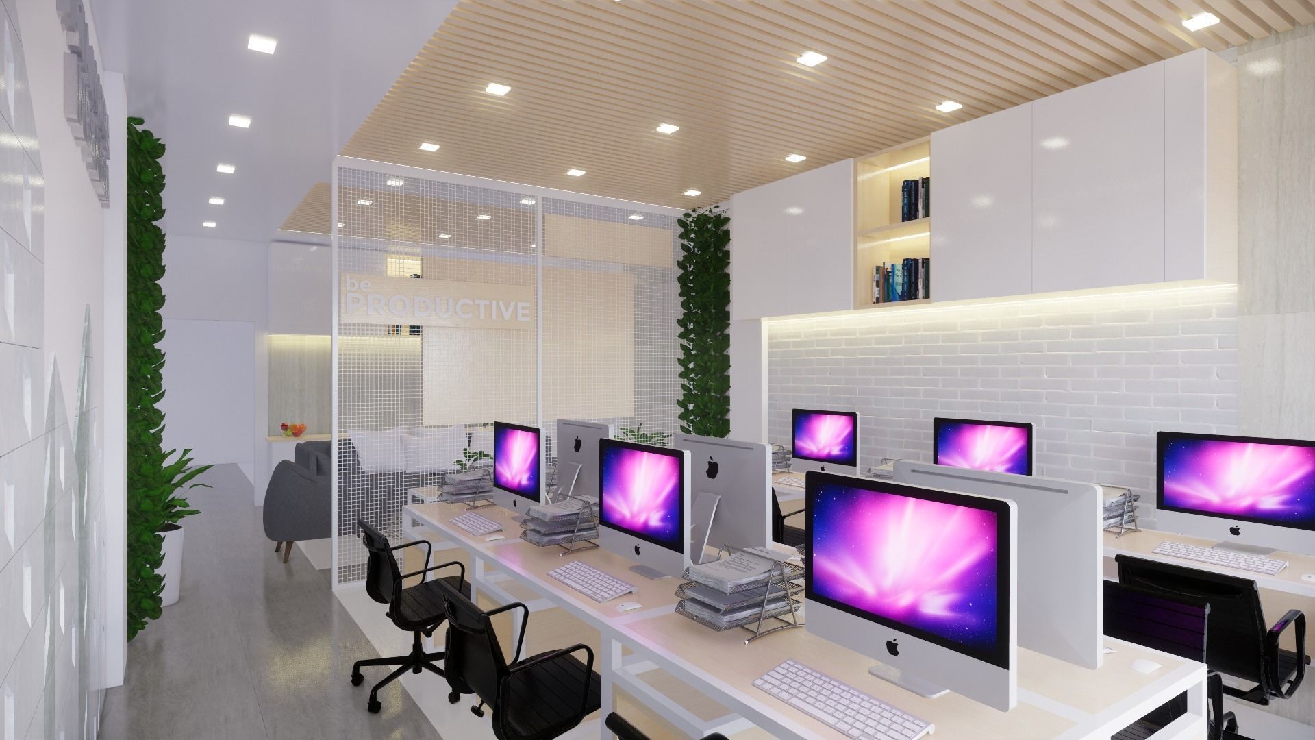 Homy Interior Office 3D model_3