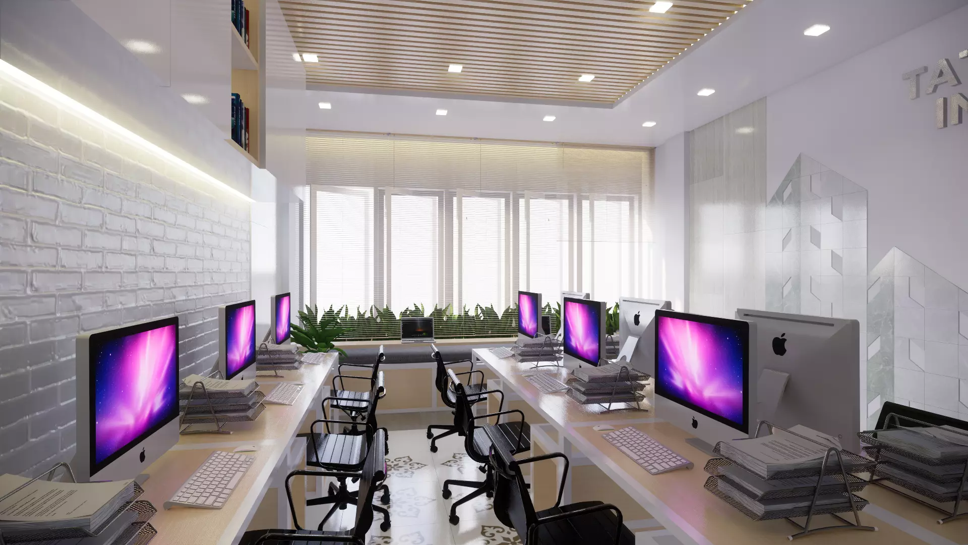 Homy Interior Office 3D model_0