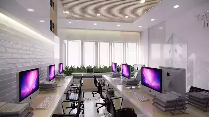 Homy Interior Office 3D model