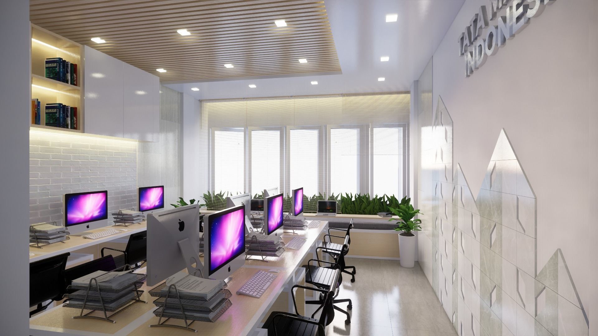 Homy Interior Office 3D model_2
