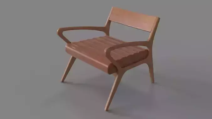 Allegro Wood And Leather Chair