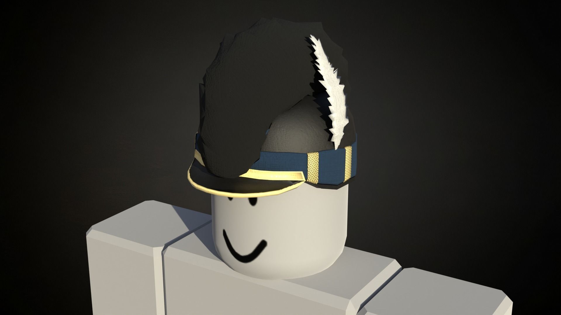 8 American civil war era headwear and helmets works on roblox Low-poly 3D model_6