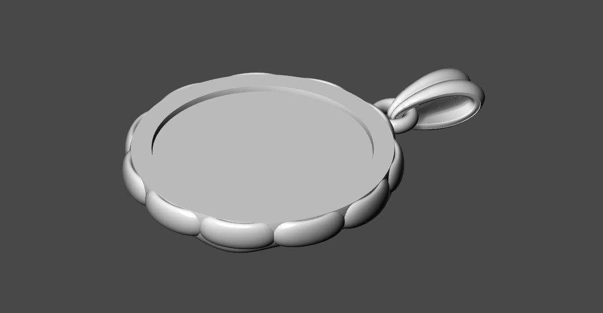 St Christopher Pendant Design 3D print model_10