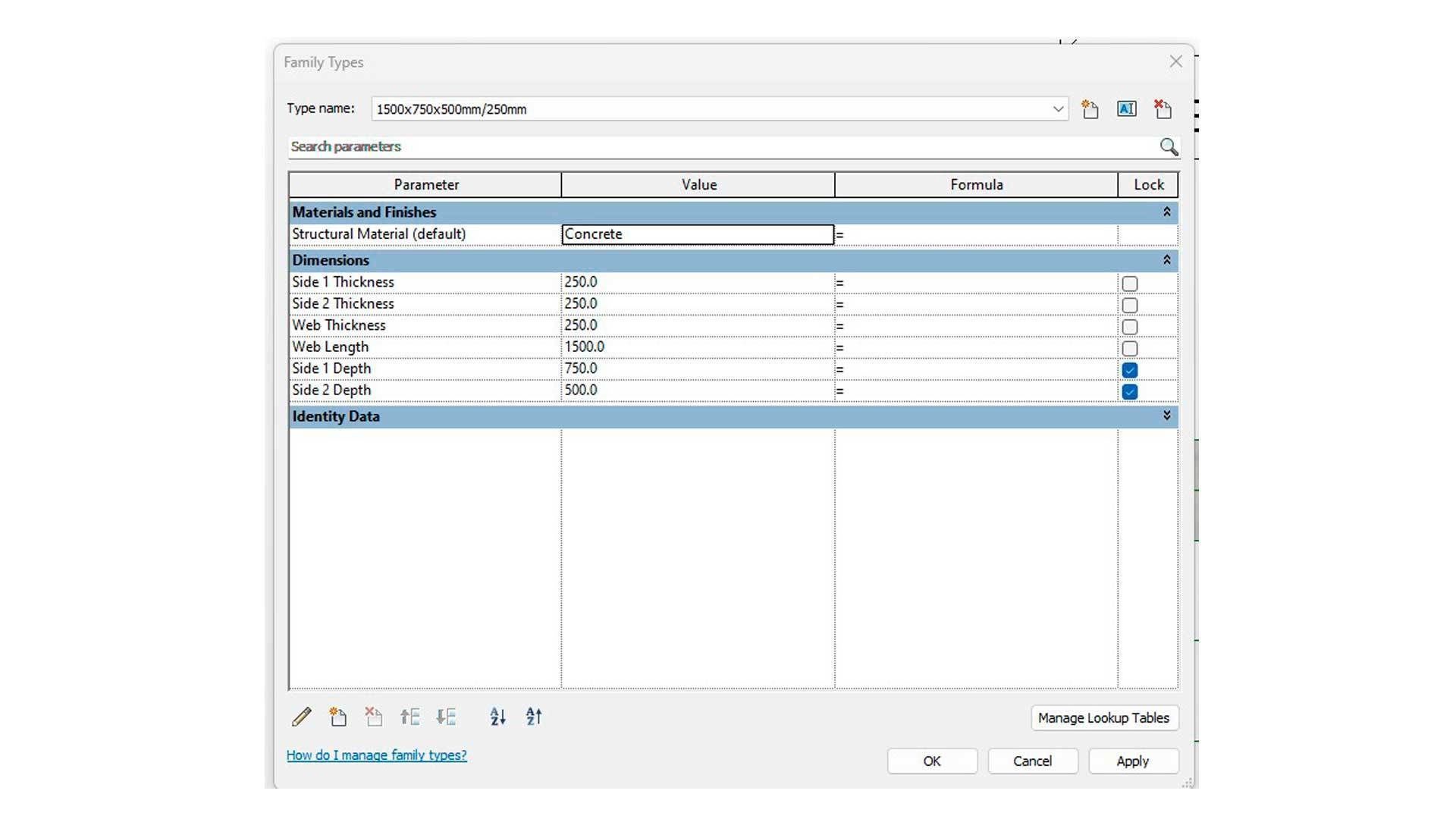 C Shaped Shear Wall Column 3D model_3