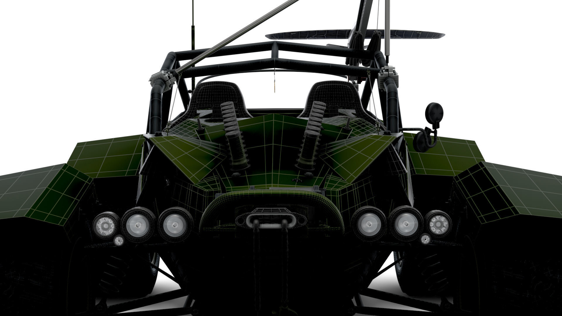 Generic Military Buggy UAV 2023 3D model_19