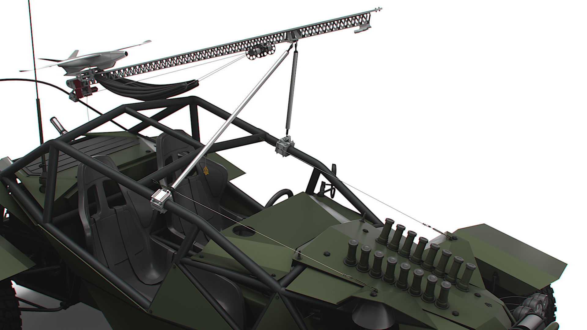 Generic Military Buggy UAV 2023 3D model_8