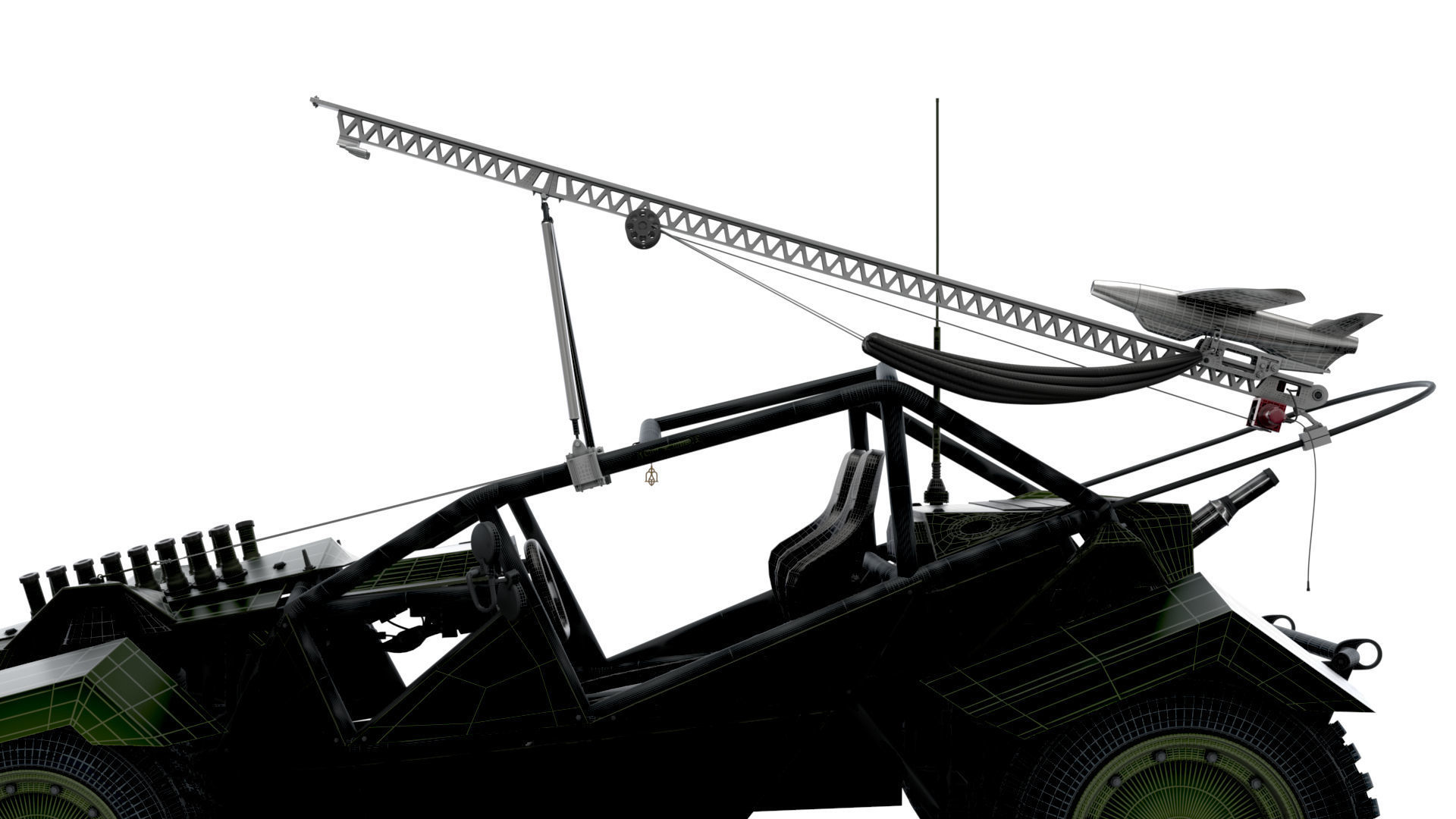 Generic Military Buggy UAV 2023 3D model_16